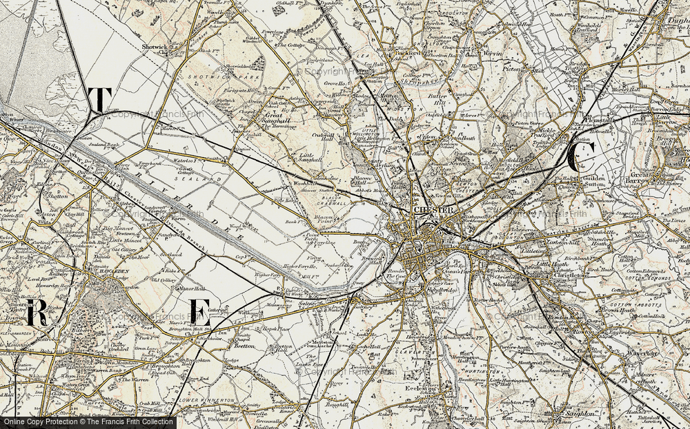 Old Map of Blacon, 1902-1903 in 1902-1903