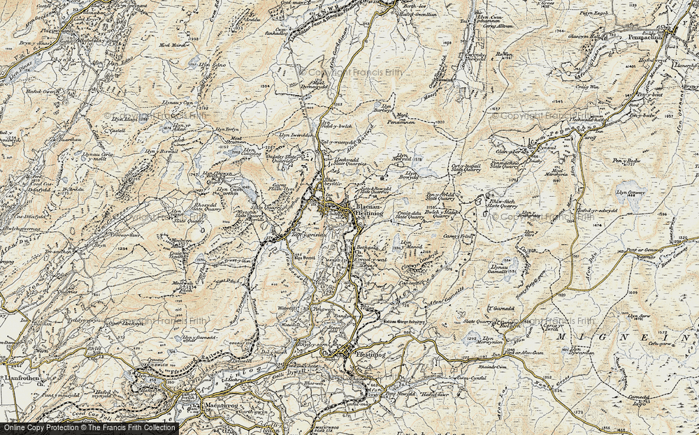 Old Map of Blaenau Ffestiniog, 1903 in 1903
