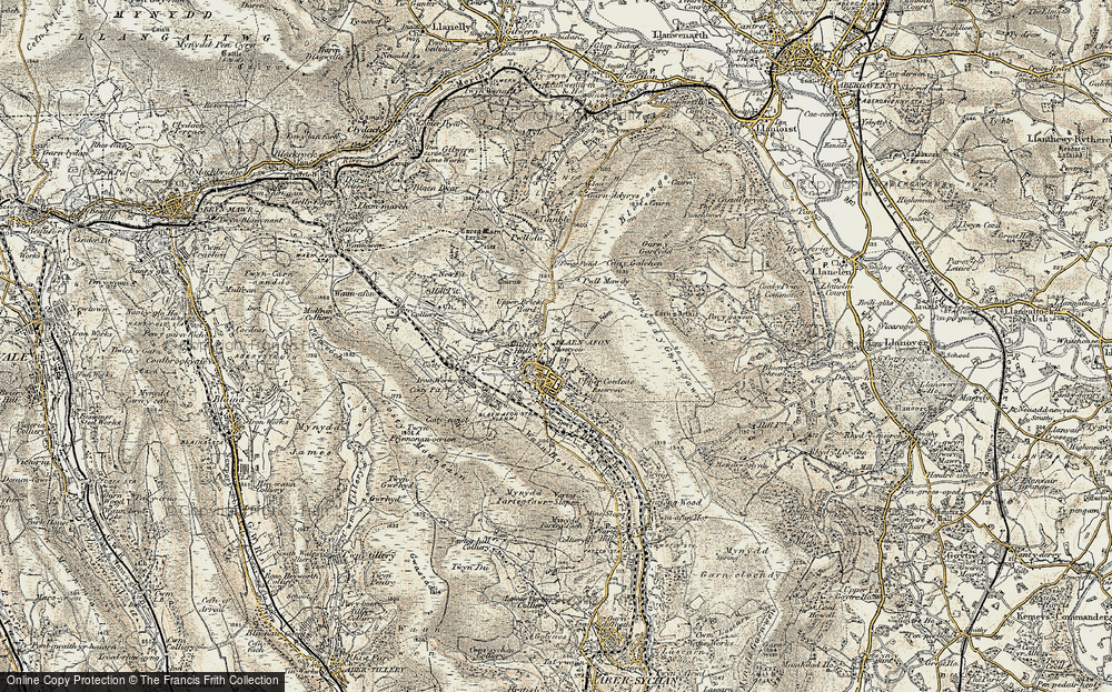 Old Map of Blaenavon, 1899-1900 in 1899-1900