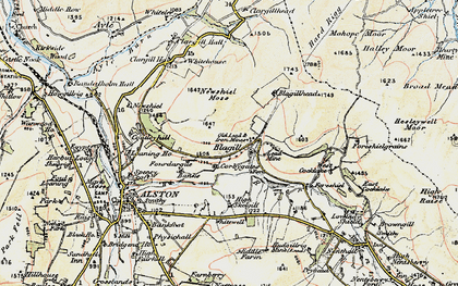 Old map of Broad Meadows in 1901-1904