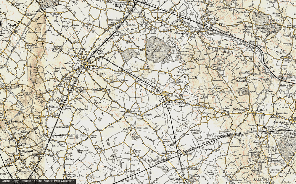 Old Map of Blaguegate, 1902-1903 in 1902-1903