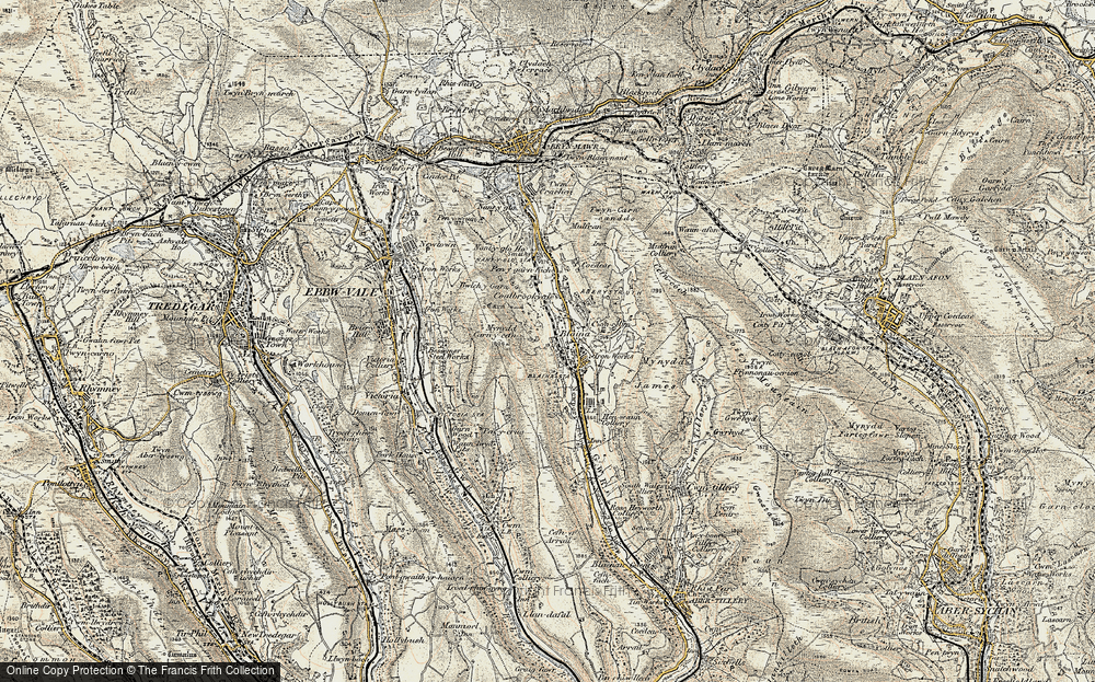Old Map of Blaina, 1899-1900 in 1899-1900