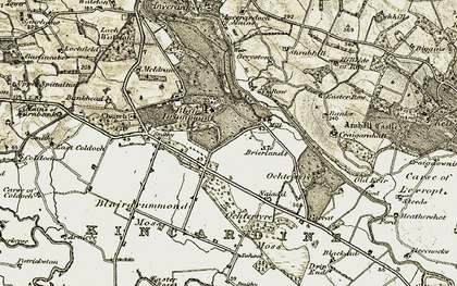 Old map of Woodlane in 1904-1907