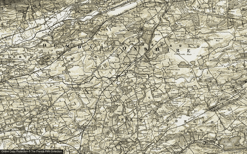 Old Map of Blairlinn, 1904-1905 in 1904-1905