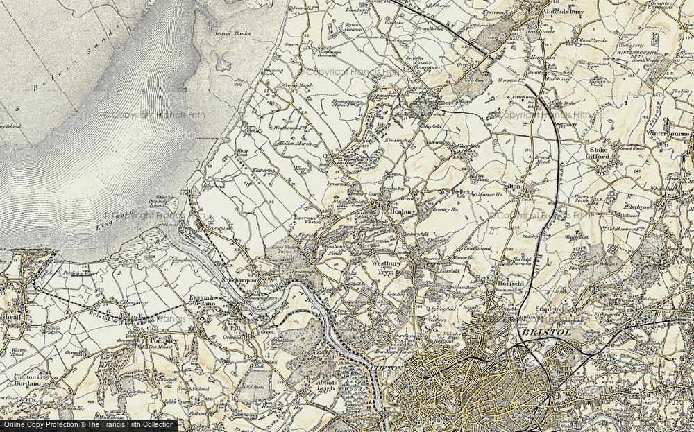 Old Map of Blaise Hamlet, 1899 in 1899