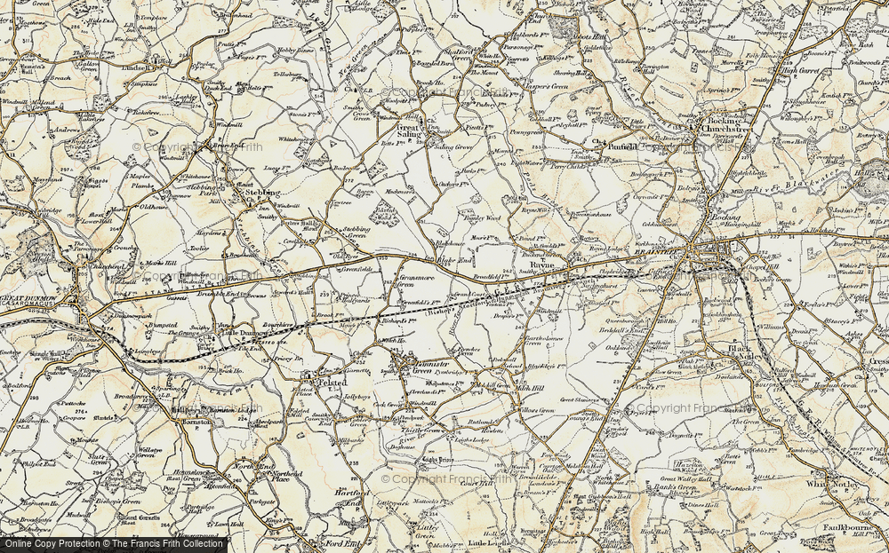 Old Map of Blake End, 1898-1899 in 1898-1899