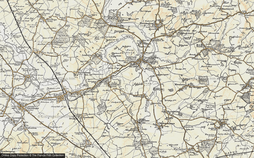 Old Map of Blakelands, 1898-1901 in 1898-1901