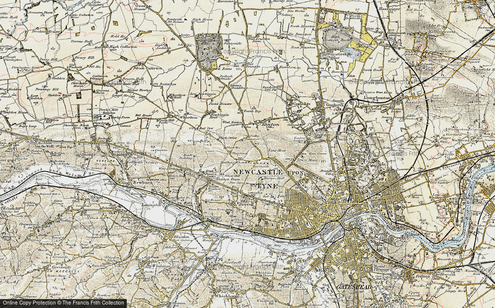 Old Map of Blakelaw, 1901-1903 in 1901-1903