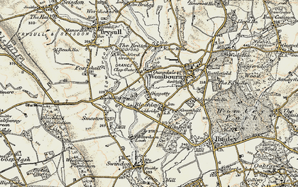 Old map of Blakeley in 1902