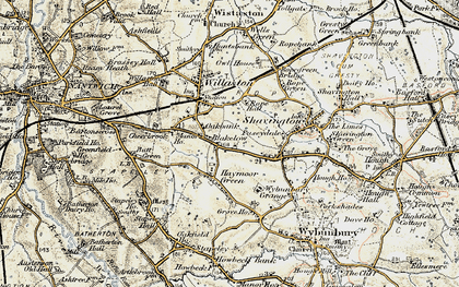 Old map of Blakelow in 1902
