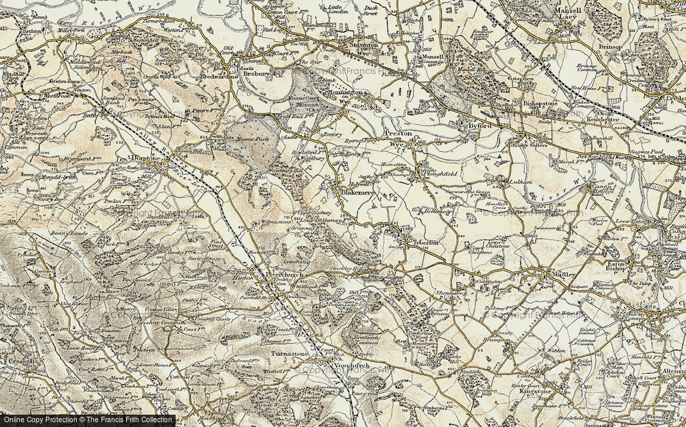 Old Map of Blakemere, 1900-1901 in 1900-1901