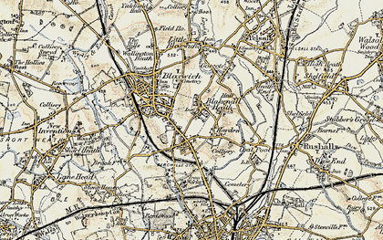Old map of Blakenall Heath in 1902