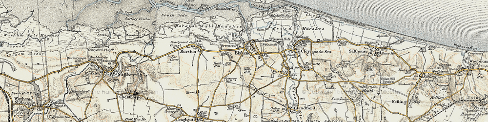 Old map of Agar Creek in 1901-1902