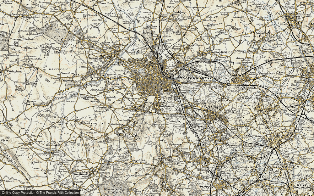 Old Map of Blakenhall, 1902 in 1902