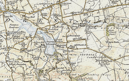 Old map of Bland Hill in 1903-1904
