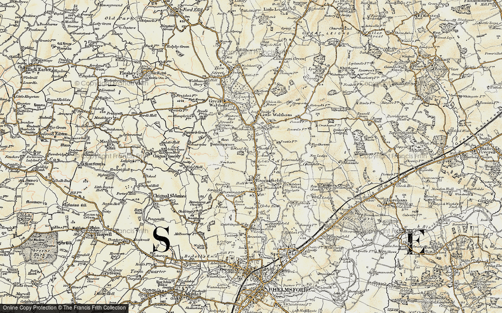 Old Map of Blasford Hill, 1898 in 1898