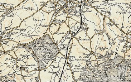 Old map of Blatchbridge in 1897-1899