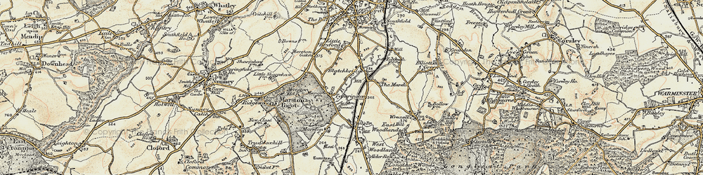 Old map of Blatchbridge in 1897-1899