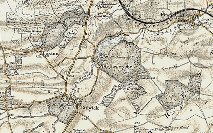 Old map of Blatherwycke Lake in 1901-1903