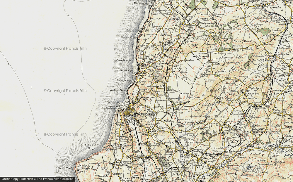 Old Map of Bleach Green, 1901-1904 in 1901-1904