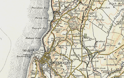 Old map of Bleach Green in 1901-1904