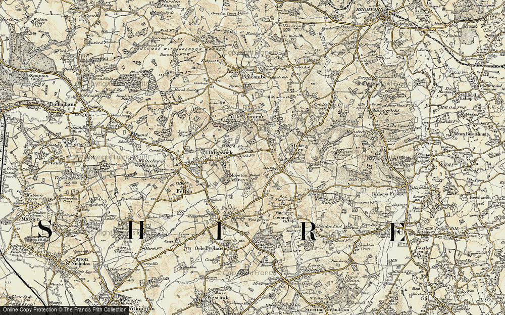 Old Map of Bleak Acre, 1899-1901 in 1899-1901