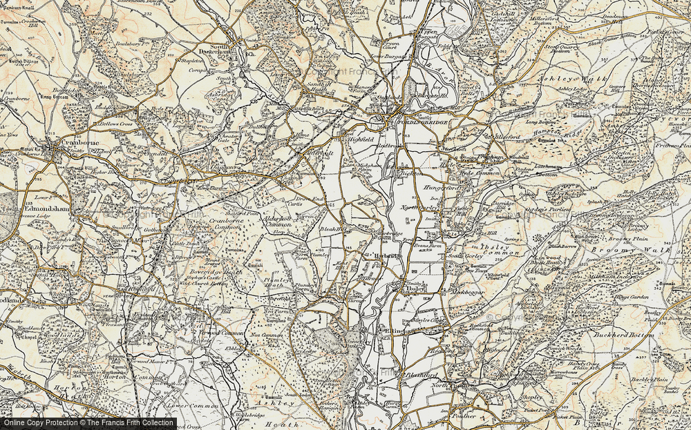 Old Map of Bleak Hill, 1897-1909 in 1897-1909