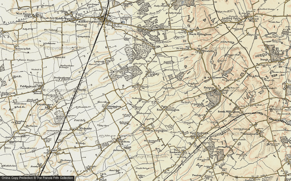 Old Map of Bleasby, 1902-1903 in 1902-1903