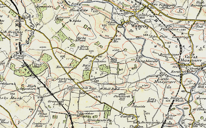 Old map of Grassgill Rigg in 1903-1904