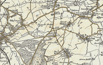 Old map of Bleet in 1898-1899