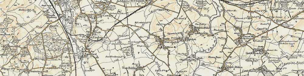 Old map of Blenheim in 1897-1899