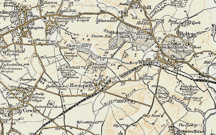 Old map of Brasenose Wood in 1897-1899