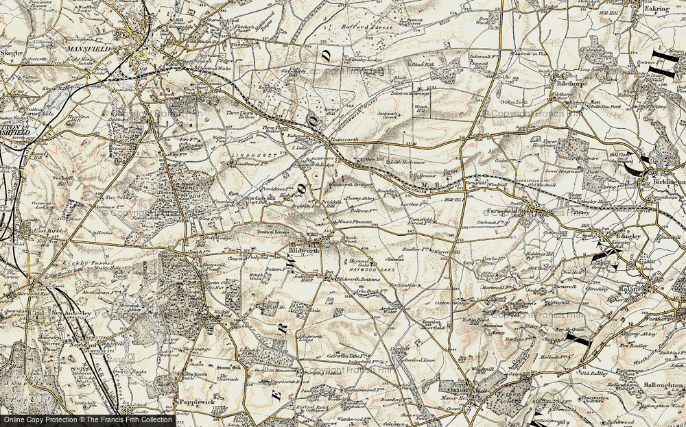 Old Map of Blidworth, 1902-1903 in 1902-1903