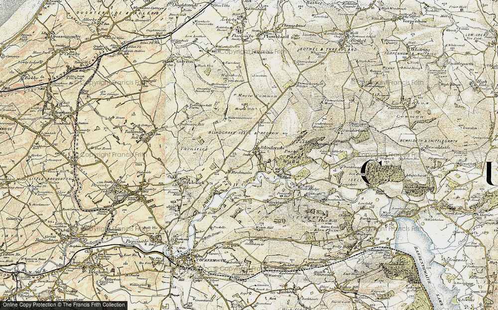 Old Map of Blindcrake, 1901-1904 in 1901-1904
