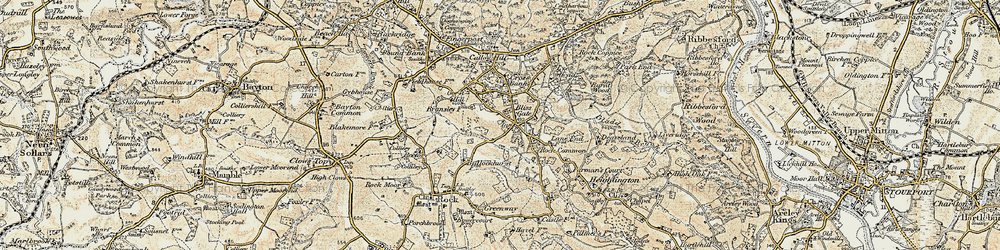 Old map of Bliss Gate in 1901-1902