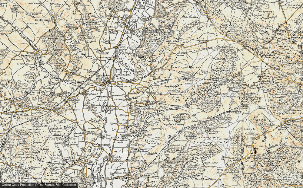 Old Map of Blissford, 1897-1909 in 1897-1909