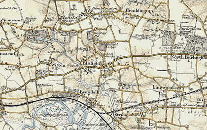Old map of Witton Br in 1901-1902