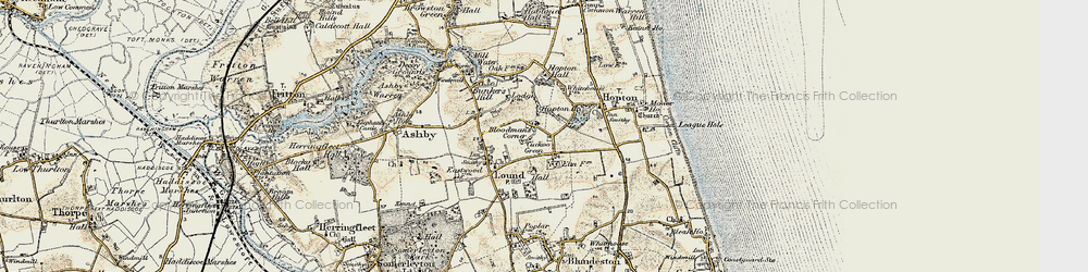 Old map of Bloodman's Corner in 1901-1902