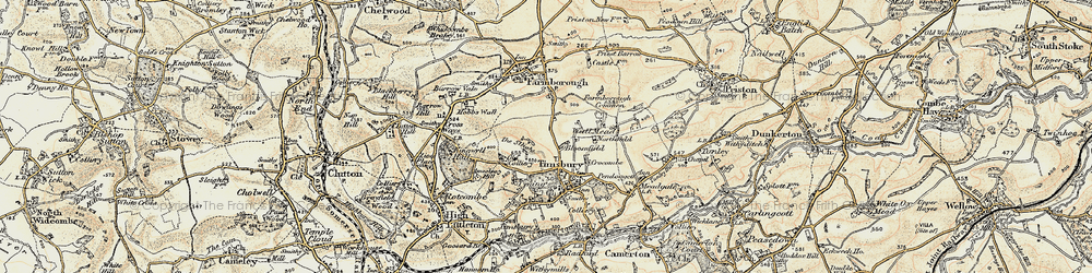 Old map of Bloomfield in 1899