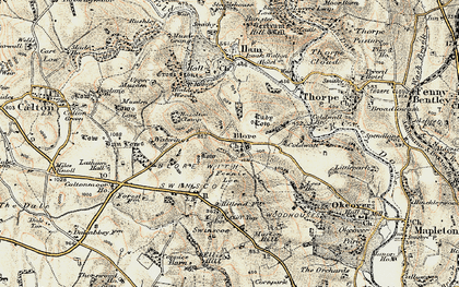 Old map of Blore in 1902
