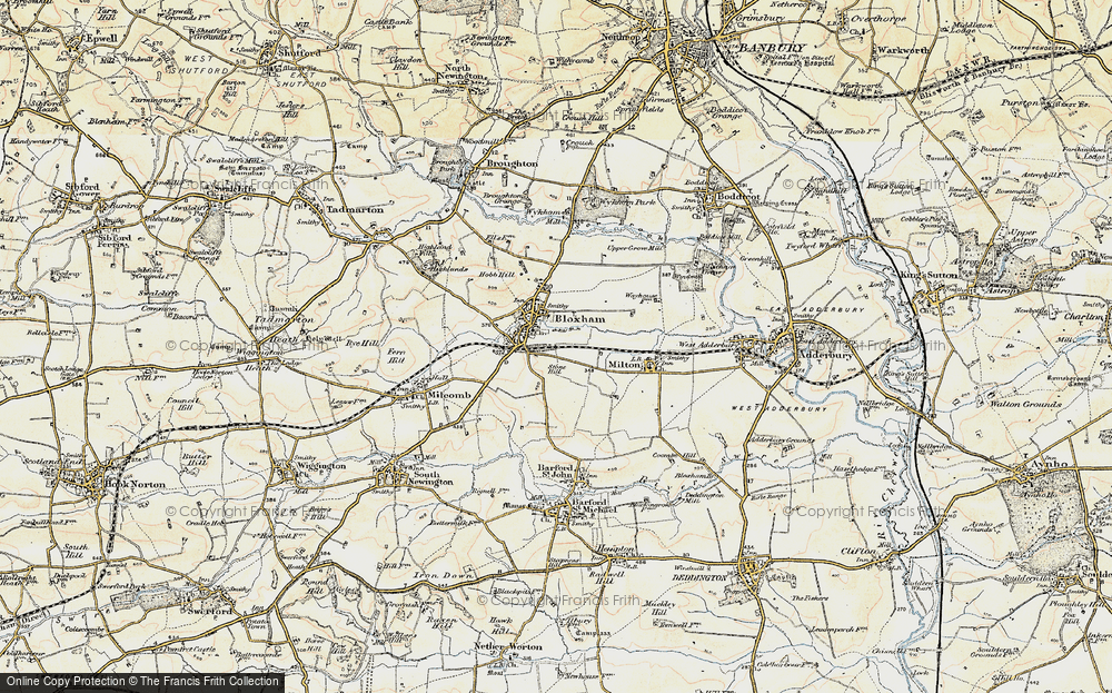 Old Map of Bloxham, 1898-1901 in 1898-1901