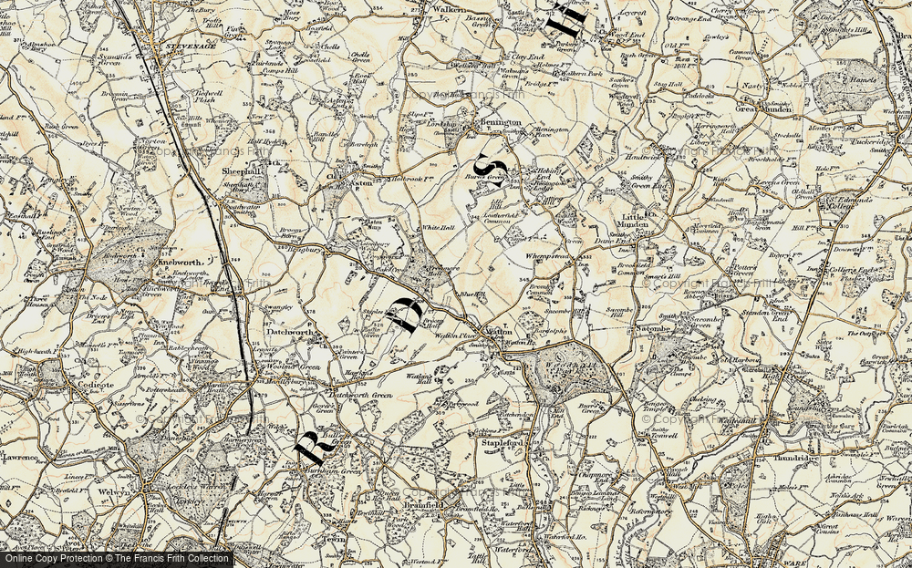 Old Map of Blue Hill, 1898-1899 in 1898-1899