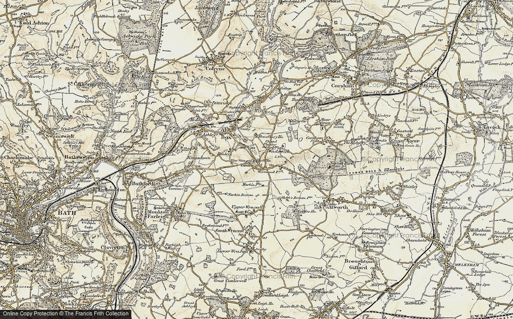 Old Map of Blue Vein, 1899 in 1899