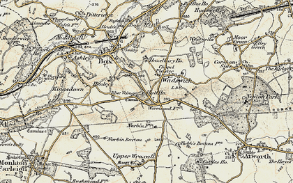 Old map of Blue Vein in 1899