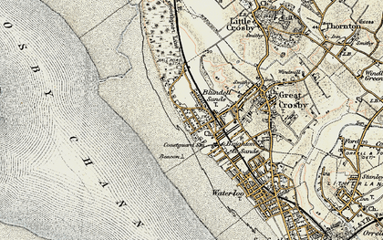 Old map of Blundellsands in 1902-1903