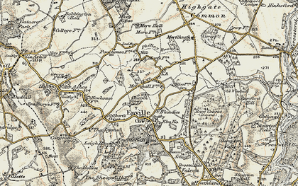 Old map of Blundies in 1902