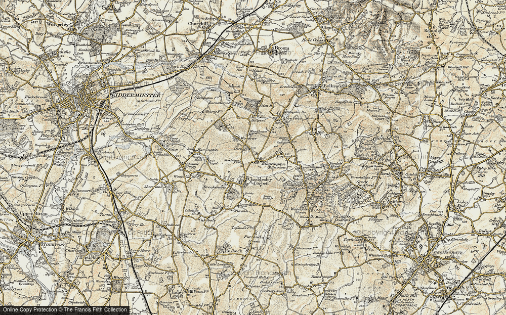 Old Map of Bluntington, 1901-1902 in 1901-1902