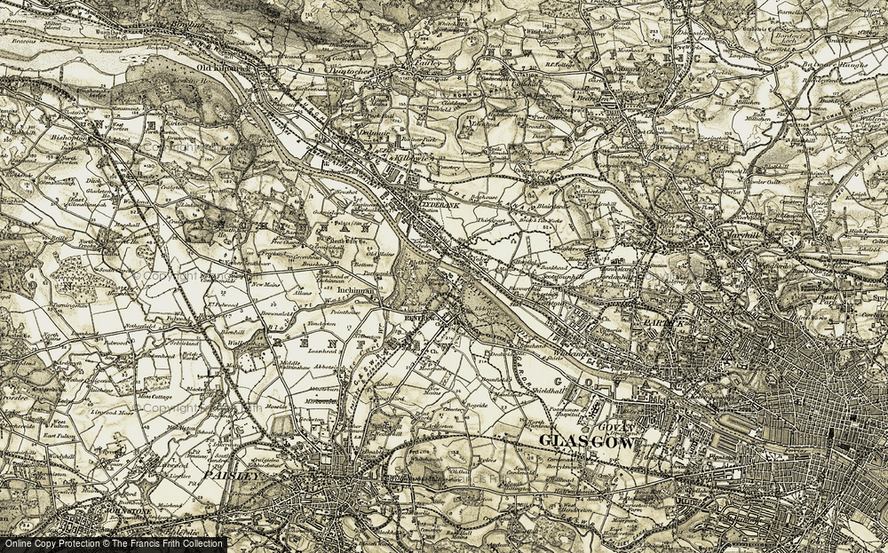 Old Map of Blythswood, 1905 in 1905