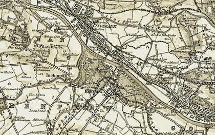 Old map of Blythswood in 1905