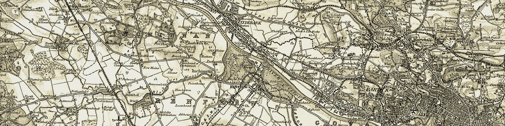 Old map of Blythswood in 1905
